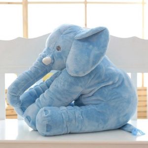 blue elephant pillow