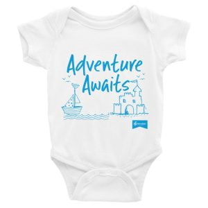 Adventure Awaits baby bodysuit